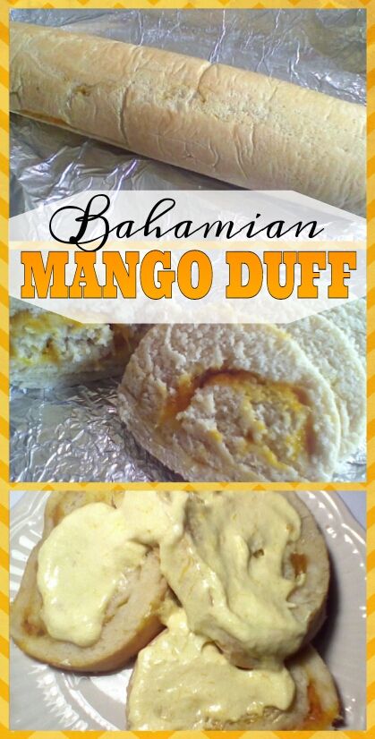 Bahamian Mango Duff Bahamian Desserts, Guava Duff Recipe, Guava Duff, Bahamian Recipes, Conch Recipes, Bahamas Food, Cracked Conch, Vegetable Patties, Bahamian Food