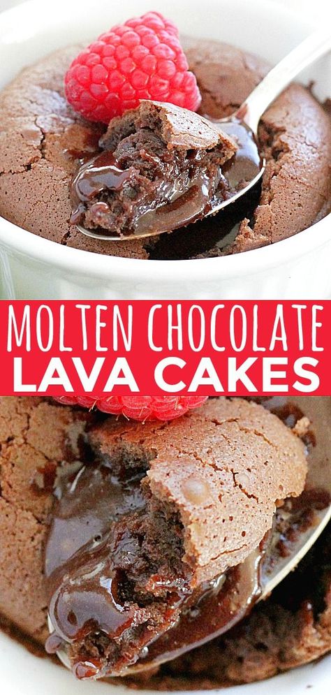 Date Night Desserts For Two, Dinner Date Recipes, Anniversary Dessert, Chocolate Lava Cakes, Night Dessert, Molten Chocolate Lava Cake, Date Night Recipes, Molten Chocolate, Dessert For Two