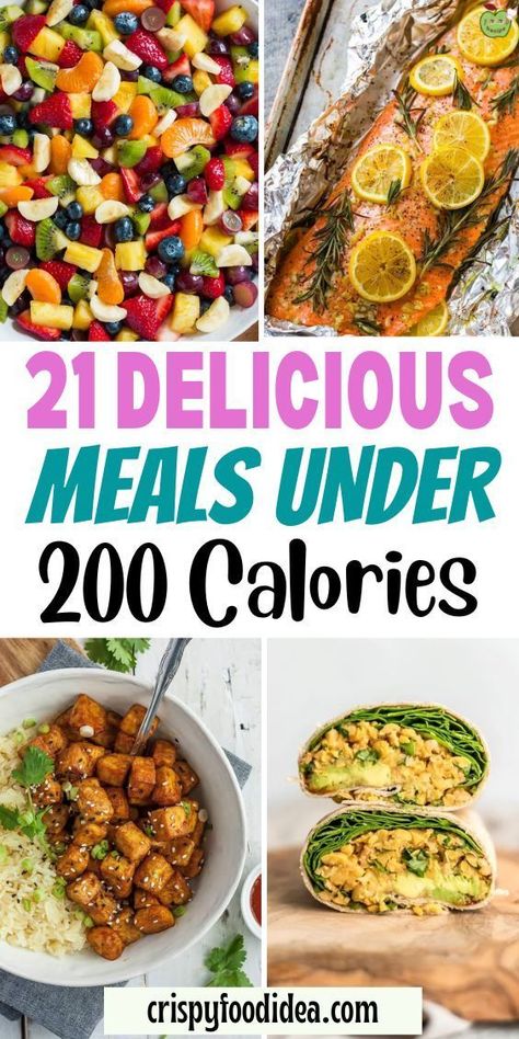 Looking for delicious and satisfying meals that won't break the calorie bank? Check out our collection of 21 Meals Under 200 Calories! From flavorful salads to hearty soups, these dishes are packed with nutrition and flavor without the extra calories. Whether you're looking to lose weight or simply maintain a healthy lifestyle, these recipes are the perfect addition to your meal plan. So why wait? Start cooking up these tasty weight loss meals today and enjoy a healthier, happier you! 250 Calorie Meals, 1000 Calorie Meal Plan, 800 Calorie Diet Plan, Meals Under 200 Calories, Flavorful Salads, 600 Calorie Meals, 800 Calorie Diet, 300 Calorie Meals, 400 Calorie Meals