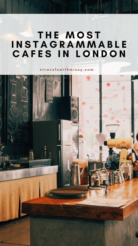 The capital city of the UK is an incredible place to enjoy one of the many instagrammable cafes in London. Pretty, picturesque and usually pink, the instagram cafes in London are one of the trending things to have on your feed this year. London Cafe Aesthetic, Eatery Design, Instagrammable Cafe, Coffee In London, Gluten Free London, London Coffee Shop, Trending Things, Afternoon Tea London, Cafe London