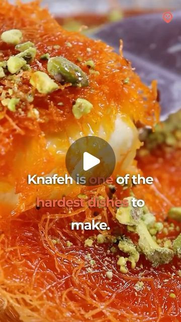 Foodporn ™ on Instagram: "Knafeh or Kunafa is one of the most delicious desserts in the Middle East! Have you ever tried it?

#knafeh #food #foodporn #foodie" Middle East Dessert, Middle East Sweets, Kunafa Dish, Kunafa Dessert, How To Make Kunafa Video, Middle Eastern Desserts Arabic Sweets, Middle Eastern, Delicious Desserts