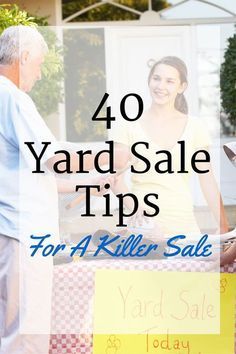 40 yard sale tips to make the most out of your sale this year. Yard sales and garage sales are a GREAT way to make extra cash while decluttering your home. Yard Sale Tips, Yard Sale Hacks, Yard Sale Organization, Garage Sale Organization, Neighborhood Garage Sale, Garage Sale Tips, Yard Sale Pricing, Rummage Sale, Sell Your Stuff