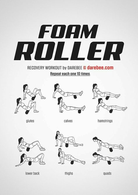 Foam Roller Foam Roller Workout, Foam Roller Stretches, Roller Stretches, Workouts Cardio, Roller Workout, Foam Roller Exercises, Foam Rollers, Total Workout, Aerobics Workout