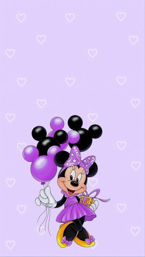 Purple Minnie Mouse Wallpaper, Minnie Mouse Purple, Minnie Mouse Background, Car Iphone Wallpaper, Minnie Mouse Images, Minnie Birthday Party, Mickey Mouse Pictures, School Cartoon, Mickey Mouse Wallpaper