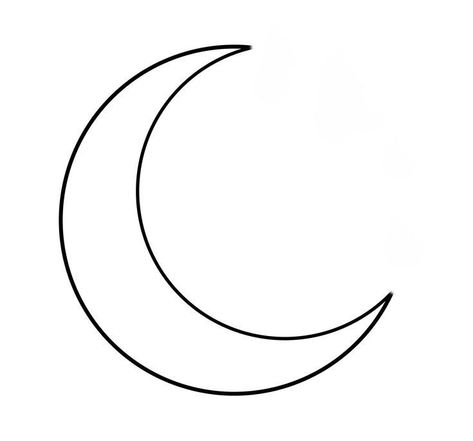 Crescent Moon Tattoo Minimal, Full Moon Tattoo Fine Line, Minimalist Moon Drawing, Moon Crescent Drawing, Outline Moon Tattoo, Moon Sketch Tattoo, Moon Simple Drawing, Simple Moon Tattoo Designs, Moon Simple Tattoo