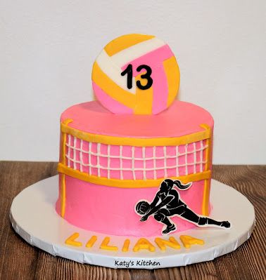 Volley Ball Cakes, Volleyball Bday Cakes, Birthday Cake Volleyball, Volleyball Themed Cake, Volleyball Cake Ideas, Volleyball Party Ideas, Cake Volleyball, Volleyball Birthday Cakes, Volleyball Cake