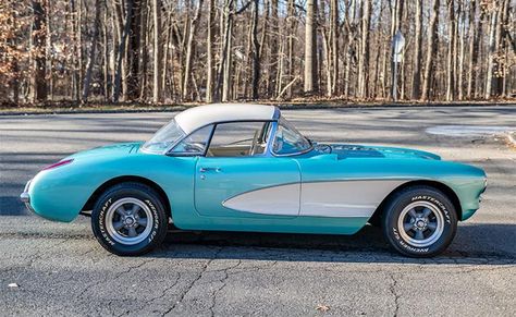 Corvettes for Sale: 59-Years-Owned 1957 Corvette on Bring A Trailer - Corvette: Sales, News & Lifestyle 1959 Corvette, 1957 Corvette, Corvette For Sale, American Racing, 1957 Chevrolet, Car Features, Body Modifications, Car Ride, Bucket Seats