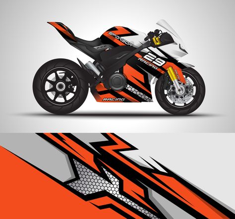 Download Motorcycle vinyl sticker Vector Art. Choose from over a million free vectors, clipart graphics, vector art images, design templates, and illustrations created by artists worldwide! Thai Motorcycle Sticker Design, Motorcycle Sticker Design Ideas, Motorcycle Wrap, Harley Davidson Stickers, Motorcycles Logo Design, Bike Tank, Motorcycle Illustration, Racing Stickers, Motorcycle Logo