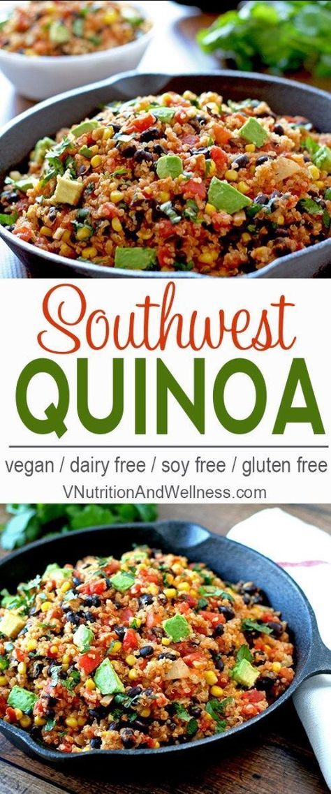 Southwest Quinoa | This easy to make southwest quinoa can be ready in under 30… Southwest Quinoa, Easy Recipes For Dinner, Dinner Recipes With Ground Beef, Beef Recipes For Dinner Easy, Recipes For Dinner Easy, Recipes With Ground Beef, Paleo Lunch, Ground Beef Recipes For Dinner, Dinner Easy