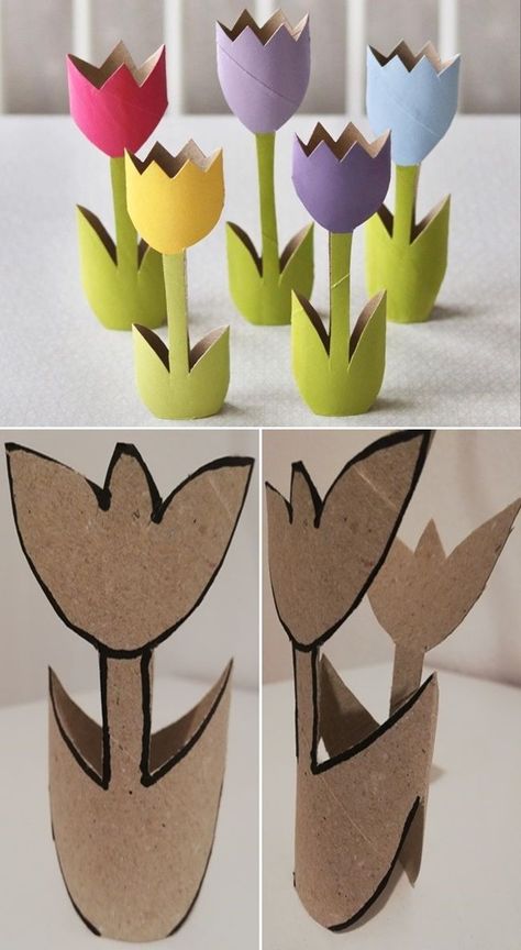 Toilet Paper Crafts, Home Decor Ideas Living Room, Spring Crafts For Kids, Toilet Paper Roll Crafts, Paper Roll Crafts, Home Decoration Ideas, Ideas Living Room, Easter Crafts For Kids, Diy Easter Decorations