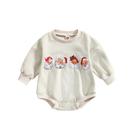 PRICES MAY VARY. ♥ Great Baby Christmasr Romper: Santa baby/Santa/believe/Seasons printed, long sleeves. crew neck, sweatshirt romper, baby girl christmas clothes, baby girl fall clothes, baby girl winter clothes, baby girl fall outfits, funny baby clothes,baby girl romper,baby boy fall outfits,baby boy sweatshirt,baby boy romper ♥ Super cute outfits for infant girl! Suits your baby perfectly and is simply adorable. Your kids will got a lot of compliments! ♥ Soft and Comfy: It is made of high qu Baby Boy Fall Outfits, Sweatshirt Romper, Romper Long Sleeve, Boys Fall Outfits, Baby Girl Clothes Winter, Boys Christmas Outfits, Baby Boy Christmas