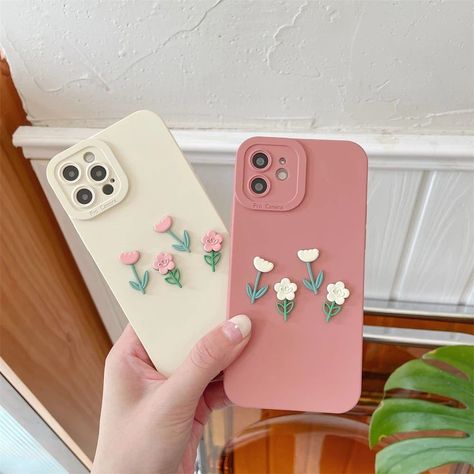 3D Tulips Flowers Cute Phone Cases For iPhone 13 Pro Max 12 11 Pro Max XS Max XR X 7 8 Plus | $18.10 #fashionstyle #liketeam #touchystyle #cheap #discount #charmaccessories #shopping #cool #fashionaccessories #simple #usa #offer #style #fashionable #casualfashion #outfitoftheday #fashion #casual #charm #stylish Tulip Phone Case, Kawaii Iphone Case, 3d Iphone Cases, Creative Iphone Case, Cases For Iphone 13, Branded Phone Cases, Flower Iphone Cases, Cartoon Flowers, Pretty Phone Cases