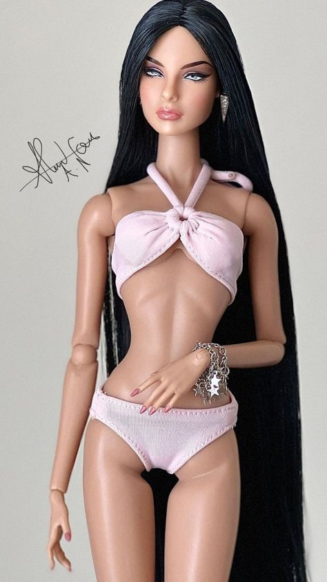 Barbie Swimsuit, Fashion Dolls Photography, Doll Photography, Fashion Dolls, Barbie Dolls, Dollhouse Miniatures, Lingerie, Couture, Dolls