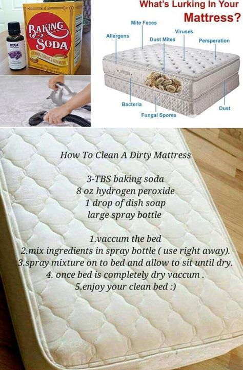 Clean Mattress, Casa Disney, 1000 Lifehacks, Diy Home Cleaning, Deep Cleaning Tips, Cleaning Day, Household Cleaning Tips, Diy Cleaners, Cleaning Recipes