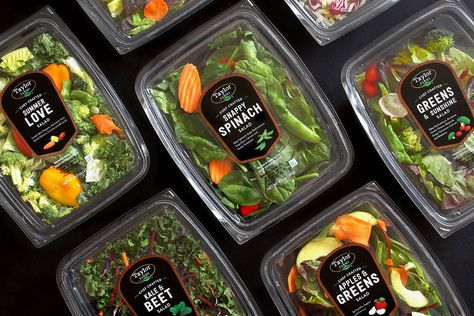 Food Packaging Boxes, Healthy Food Packaging, Food Delivery Packaging, Healthy Food Branding, Packaged Salad, Salad Packaging, Frozen Food Packaging, Vegetable Packaging, Spices Packaging