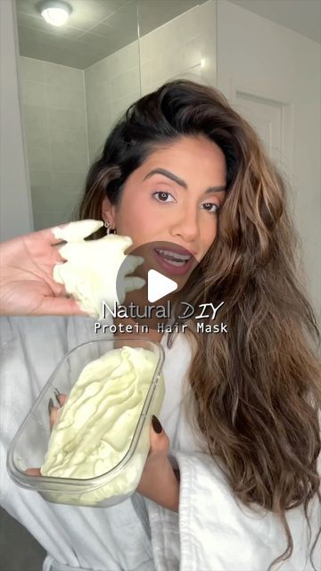 Ariba Pervaiz on Instagram: "Old school protein hair mask! I’m going back to a lot of my natural DIY remedies now that I’ve been coloring my hair again. Anytime you bleach your hair you’re pulling protein out, and this helps restore it back in naturally. You guys want me to start sharing these again? If I plan on maintaining my hair with all this bleach I’ll be doing ALL the STUFF. 

1/2 cup Mayo 
1 Avocado
1 Egg
2 tsp Honey
2 Tbsp Coconut Oil

• Mayo is made from egg yolks and oils that are rich in amino acids and work together to form a strong conditioner for your hair.

• Avocado is a natural conditioner, a rich source of protein, amino acids and vitamins that promote hair growth, restore shine, and rejuvenate hair and scalp.

• Egg proteins work as a reparative treatment for hair and p Mayo Hair Mask, Mayonnaise Hair Mask, Mayonnaise For Hair, Hair Mayonnaise, Coconut Hair Mask, Protein Hair Mask, Egg Hair Mask, Beer For Hair, Protein Hair