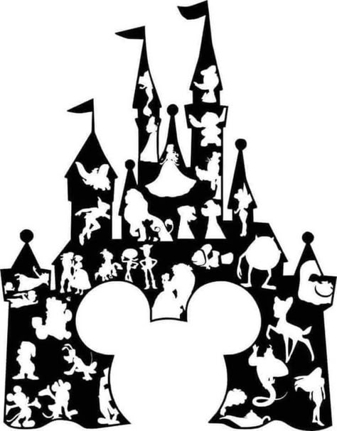 Silhouette Art Disney, Silhouettes Disney, Disney Svg Free, Disney Silhouette Art, Silhouette Disney, Disney Cheap, Deco Disney, Vinyle Cricut, Cricut Svg Files Free