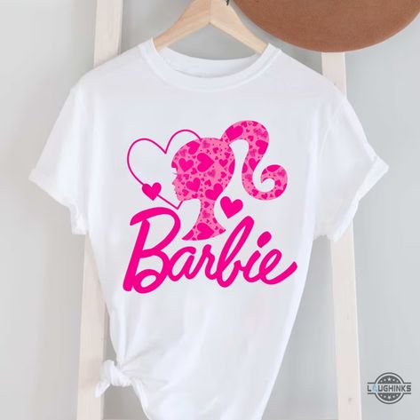 Unleash Your Barbie and Barbenheimer Style: The Top 4 Best-Selling Shirts at Laughinks! Barbie Tshirts Women, Barbie Diy Shirt, Barbie Tshirt Design, Barbie Shirt Design, Barbie Shirts For Women, Barbie Tshirt Women, Barbie Tshirt Ideas, Barbie Shirt Ideas, Pink Barbie Shirt