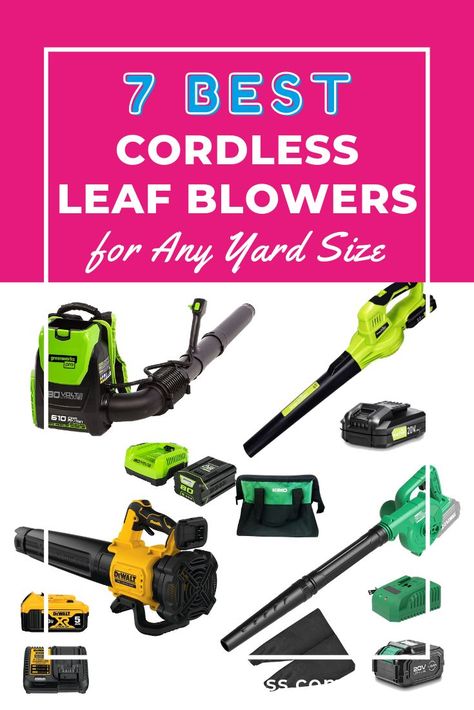 With fall constantly around the corner, keeping leaves off your lawn can seem like an unending task. These 7 best cordless leaf blowers will help take the pressure off and free you to get more leaves off. Cordless Leaf Blowers, Leaf Blowers, Garden Care, Leaf Blower, Lawn And Garden, Around The Corner, The Seven, Beautiful Gardens, Outdoor Power Equipment