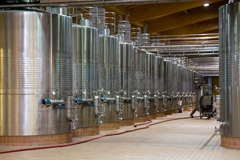 Wine Factory, Wine Fermentation, Wineries Architecture, Wine Tanks, Factory Design, Fermenting, Wine Cellar, View Image, Ground Floor