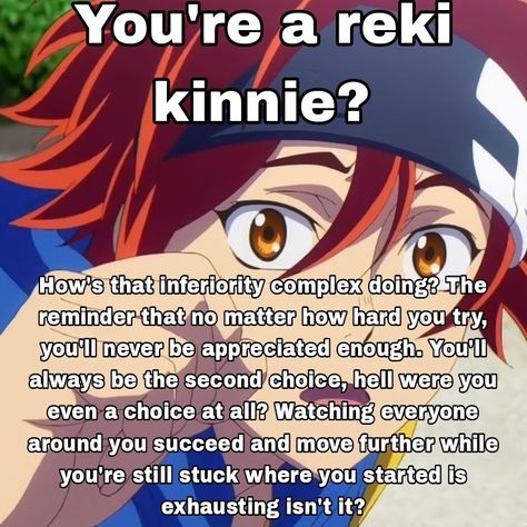 Reki Kyan Kinnie Bingo, Reki Headcanons, Sk8 Kinnie Bingo, Reki Kinnie Bingo, Anime Kinnie, Reki Kinnie, Kinnie List, Reki Kyan, Am I Ok