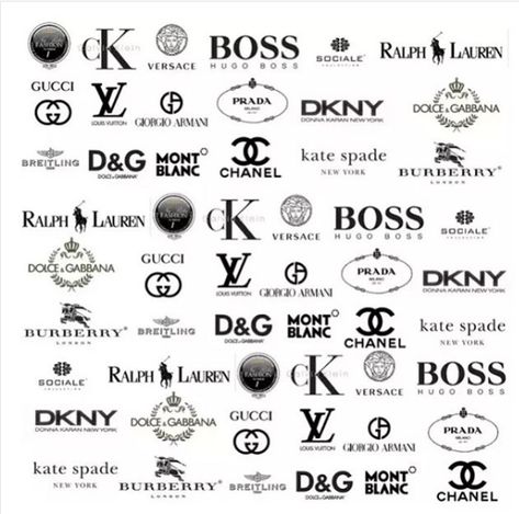 Gucci , louis vuitton , boss , calvin klein , ralph lauren , dkny , dolce and gabbana , versace , gucci , chanel , burberry , kate spade , mont blanc , prada , armani , sociale , tommy hilfiger Mode Logos, Desain Merek, Luxe Logo, Alfabet Font, Luxury Brand Logo, Best Clothing Brands, Luxury Brand Names, Luxury Clothing Brands, Logo Creator