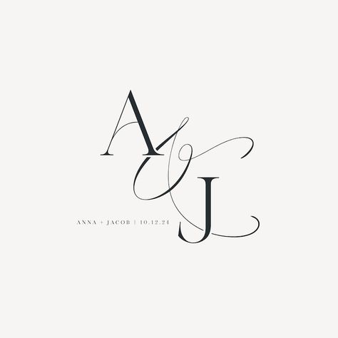 WEDDING MONOGRAM LOGO An elegant, whimsical monogram logo set designed for weddings, gobo or events and will be customised with your names, initials and date. Wedding Name Logo, Logo Initials Design, Wedding Monogram Logo Initials, Wedding Monogram Ideas, Modern Wedding Logo, Wedding Initials Logo, Monogram Logo Letters, Events Logo, Wedding Invatations