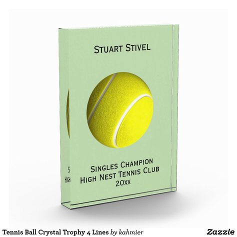 Tennis Awards Ideas, Tennis Trophy, Crystal Trophy, Tennis Art, Tennis Clubs, Tennis Ball, Age Group, Tennis, Crystals