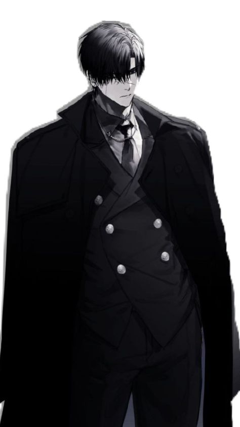 mafia boss Anime Suit, Anime Fanart Drawing, Mafia Boss, Black Suit Men, Black Costume, Short Black Hairstyles, History Photos, Graphic Wallpaper, Black Suit