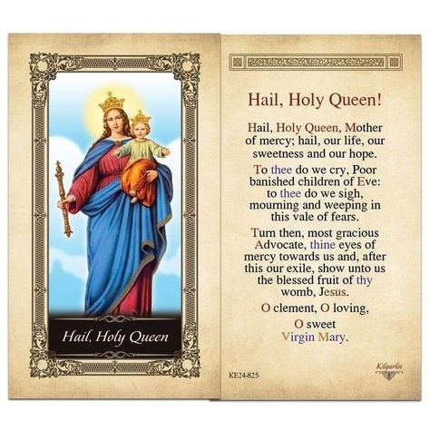 Hail Holy Queen 🕯🌹🙏🏻📿🙏🏻🌹🕯 (We are Catholic) Holy Mary Prayer, Hail Holy Queen Prayer, Partnership Quotes, Our Lady Of Victory, Hail Holy Queen, Giving Thanks To God, Lord’s Prayer, Queen Of Heaven, Blessed Mother Mary