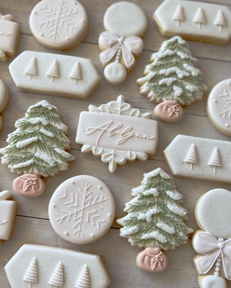 Baby Shower invitation Christmas Sugar Cookies Decorated, Winter Baby Shower Themes, Winter Shower, Winter Bridal Showers, Winter Wonderland Baby Shower, Outside Baby Showers, Winter Cookie, Christmas Baby Shower, Baby Cookies