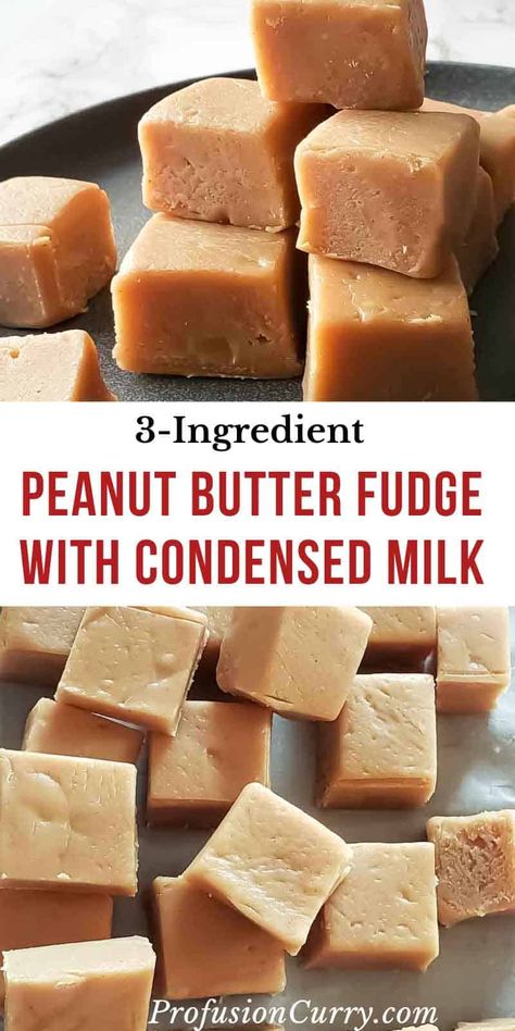 Fudge Recipe Condensed Milk, Condensed Milk Recipes Easy, Baked Fudge Recipe, Fudge With Condensed Milk, Peanut Butter Fudge Recipes Easy, Sweetened Condensed Milk Recipes, Homemade Fudge Recipes, Peanut Butter Fudge Recipe, Sweet Condensed Milk