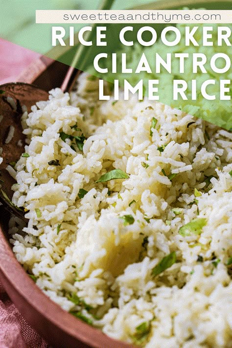 Chipotle Rice, Cilantro Lime Rice Recipe, Lime Rice Recipes, Cilantro Rice, Rice Cooker Recipes, Rice Side Dishes, Rice Side, Lime Rice, Cilantro Lime Rice