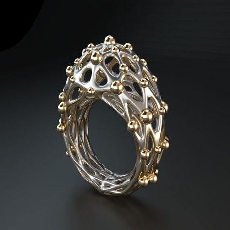 3d Printed Rings, 3d Printing Ring, Dangerous Plants, 3d Jewelry Design, 3d Printed Ring, Staircase Interior, 3d Ring, Jewelry Template, 3d Jewelry