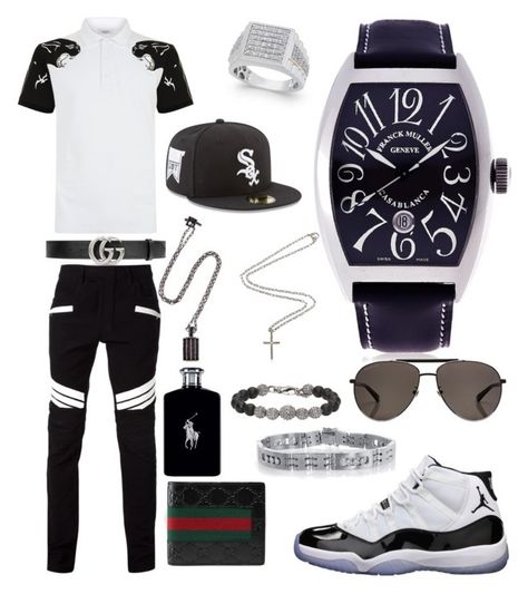 "Casual" by pitbull8382 on Polyvore featuring Valentino, Balmain, Gucci, Concord, Ralph Lauren, Franck Muller, Emanuele Bicocchi, Marco Ta Moko, New Era and men's fashion Hypebeast Fashion Men, Air Jordan Outfit, Guys Fashion Swag, Emanuele Bicocchi, Ta Moko, Hypebeast Fashion, Casual Fashion Trends, Drip Outfit Men, Hype Clothing