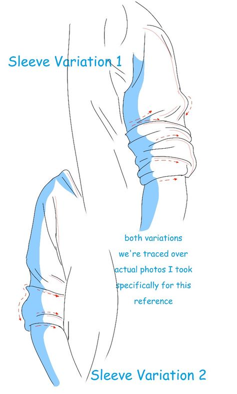 Folded Sleeves Drawing, How To Draw Rolled Up Sleeves, Rolled Up Sleeves Drawing, Rolled Up Sleeves Reference, Sleeve Folds Reference, Rolled Up Sleeves Drawing Reference, Sleeves Drawing Reference, Drawing Reference Drawing, Bow Poses