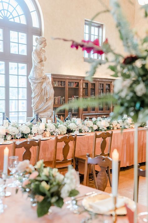 Huntington Library Wedding, Julia Ideson Library Wedding, Julia Ideson Library, Sage Gold Wedding, Candles Romantic, Gold Wedding Reception, Huntington Library, Texas Photo, Library Wedding