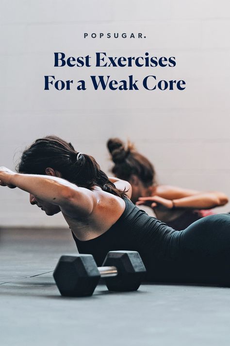 Image Weak Core, Period Yoga, On Period, Core Strengthening Exercises, Back Yoga, Beginner Workouts, Sup Yoga, Strengthen Core, Popsugar Fitness