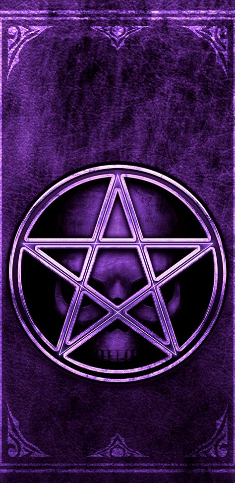 Wicca Wallpaper Iphone, Dark Purple Gothic Wallpaper, Pentacle Wallpaper, Pentagram Wallpaper, Pentagram Aesthetic, Purple Pentagram, Pentacle Art, Pagan Pentagram, Wiccan Wallpaper