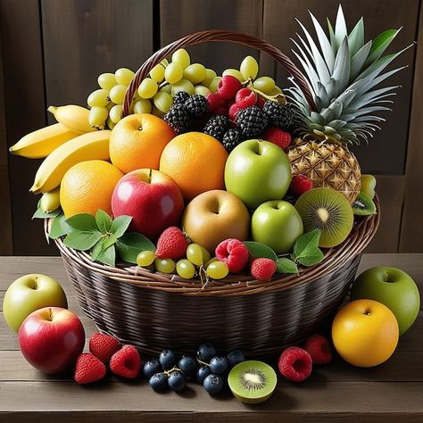 Photo fruits in basket realistic stunnin... | Premium Photo #Freepik #photo Fruits Images Beautiful, Fruit Basket Decoration, Fruits In A Basket, Fruit Bowl Drawing, Basket Of Fruits, Bowl Drawing, Juice Shop, Fruit Platters, Fruit Poster