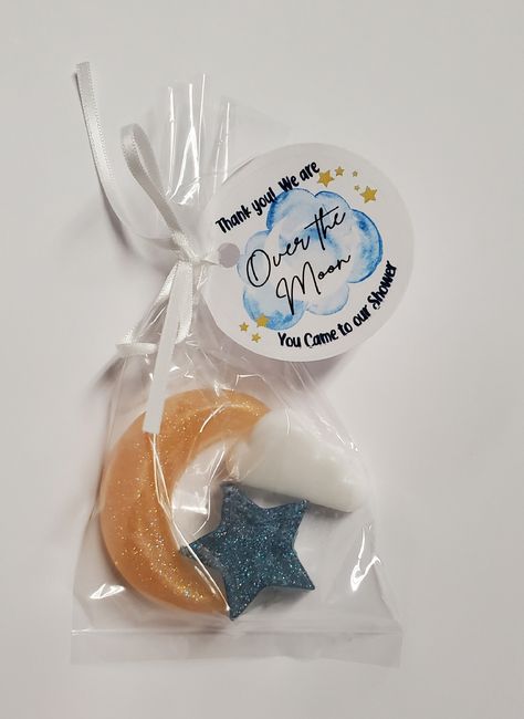 Moon Baby Shower Favors, Moon Stars Baby Shower, Baby Shower Gift Favors, Jordan Baby Shower, Star Baby Shower Theme, Bear Baby Shower Theme, Mustache Baby Shower, Baby Shower Gift Bags, Baby Boy Shower Favors