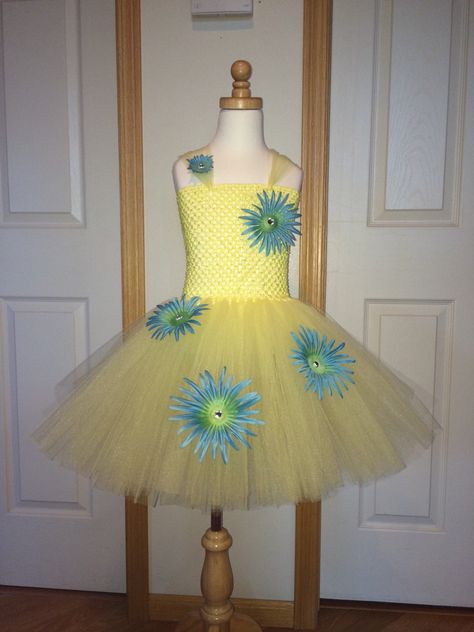 Joy Inspired Tutu/Inside Out Costume/Inside by SweetChicksTutus Joy Costume, Inside Out Costume, Joy Inside Out, Joy Dress, Running Costumes, Scary Halloween Party, Halloween 2015, Halloween 2016, Dinner Themes