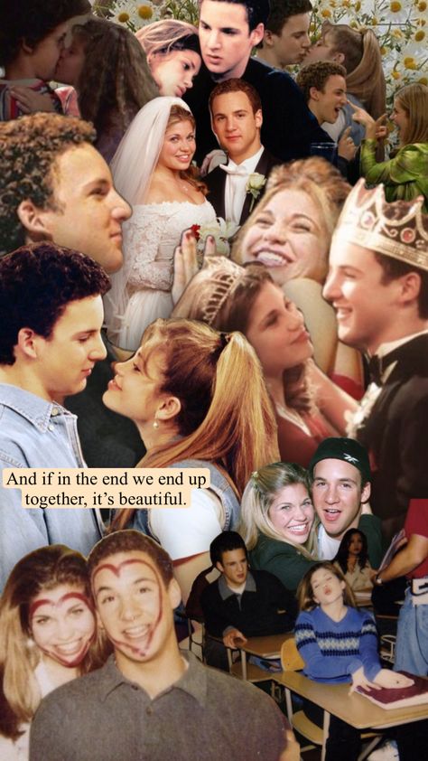 #myfirstshuffle #boymeetsworld #coryandtopanga Topanga Lawrence, Shawn Hunter, Cory Matthews, Cory And Topanga, Best Tv Couples, Tv Show Couples, Drama Tv, Drama Tv Shows, Boy Meets World