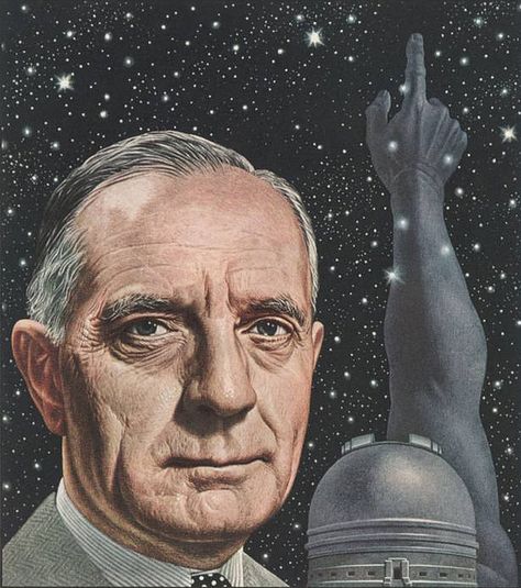 Boris Artzybasheff, Astro Physics, Poetic Images, Edwin Hubble, Holographic Projection, Time Cover, Scifi Art, Homeschool Activities, Astronomer