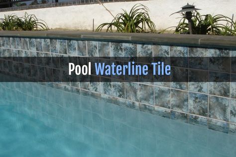 You would be hard-pressed to find a plaster pool without a waterline. Waterline swimming pool tiles are important for both aesthetics and maintenance. They are mounted at the top of the pool below the coping (protective cap). Usually installed as a 6-inch band, waterline pool tile follows the perimeter of your pool to help prevent pollen, sunscreen, body oils and other substances that enter the water from creating a yellow, scummy line at the pool’s waterline. It also takes on the calcium ... Plaster Pool, Pool Waterline Tile, Pool Waterline, Waterline Pool Tile, Waterline Tile, Pool Tile Designs, Pool Plaster, Mosaic Pool Tile, Glass Pool Tile