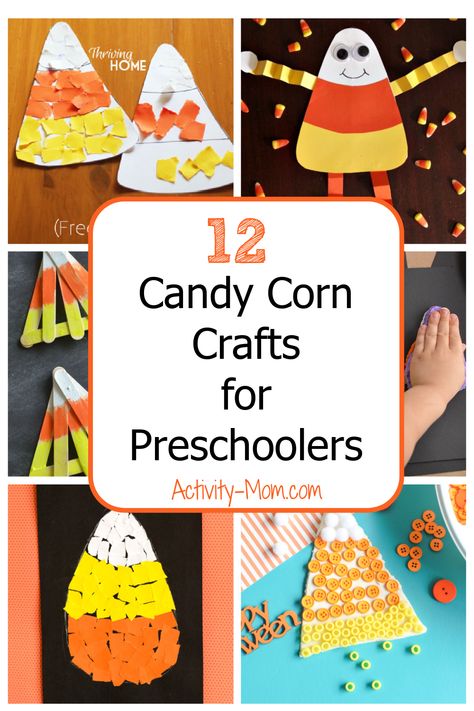 The Activity Mom - Fun Candy Corn Crafts for Kids - The Activity Mom Candy Corn Projects For Kids, Candy Theme Preschool Activities, Candy Corn Games Preschool, Preschool Candy Corn Crafts, Candy Corn Art For Toddlers, Candy Corn Preschool Crafts, Candy Corn Art Projects For Kids, Candy Corn Crafts Preschool, Candy Corn Activities For Kids