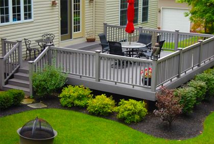 Landscaping Around Deck, Deck Landscaping, Patio Pergola, Decks Backyard, Backyard Deck, Design Exterior, Design Garden, Building A Deck, Outdoor Deck