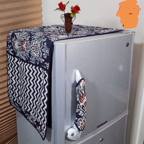 Biggest Kitchen, Fridge Cover, Small Kitchen Design Apartment, Fridge Handle Covers, Oven Cover, Refrigerator Covers, Washing Machine Cover, Fridge Top, Ethnic Home Decor