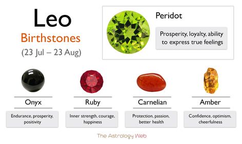 Leo Birthstone: Color and Healing Properties with Pictures | The Astrology Web Leo Birthstone, Crystals For Manifestation, Color Healing, Leo Tattoos, Zodiac Signs Leo, Lucky Colour, Leo Men, Birthstone Colors, Meditation Crystals