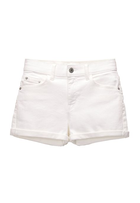 PULL&BEAR Jeansshort - white Pull And Bear Jeans, Short Blanc, Pull & Bear, Short En Jean, Jeans Shorts, Jean Shorts, White Shorts, Farmer, White Jeans